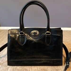 Cole Haan Black Leather Satchel
